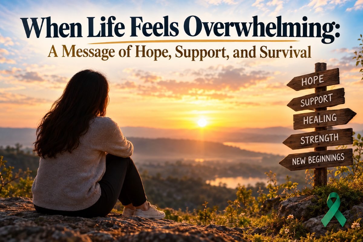 When Life Feels Overwhelming: A Message of Hope, Support, and Survival